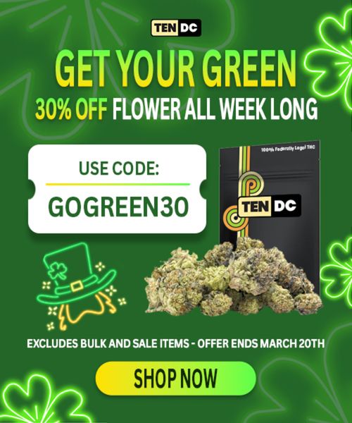 10 DC Coupon Code | 30% off all Flower St Patricks Day order with code GOGREEN30 | (Verified) March 2026