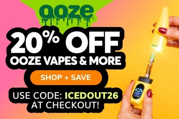 20% OFF Ooze with code ICEDOUT26 For Vapes and more! | (Verified) January 2026